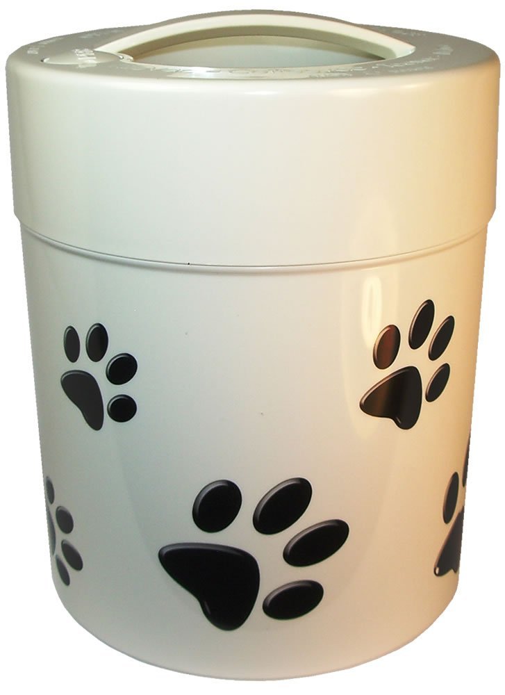 Pawvac 2.5 Pound Vacuum Sealed Pet Food Storage Container; Black Cap