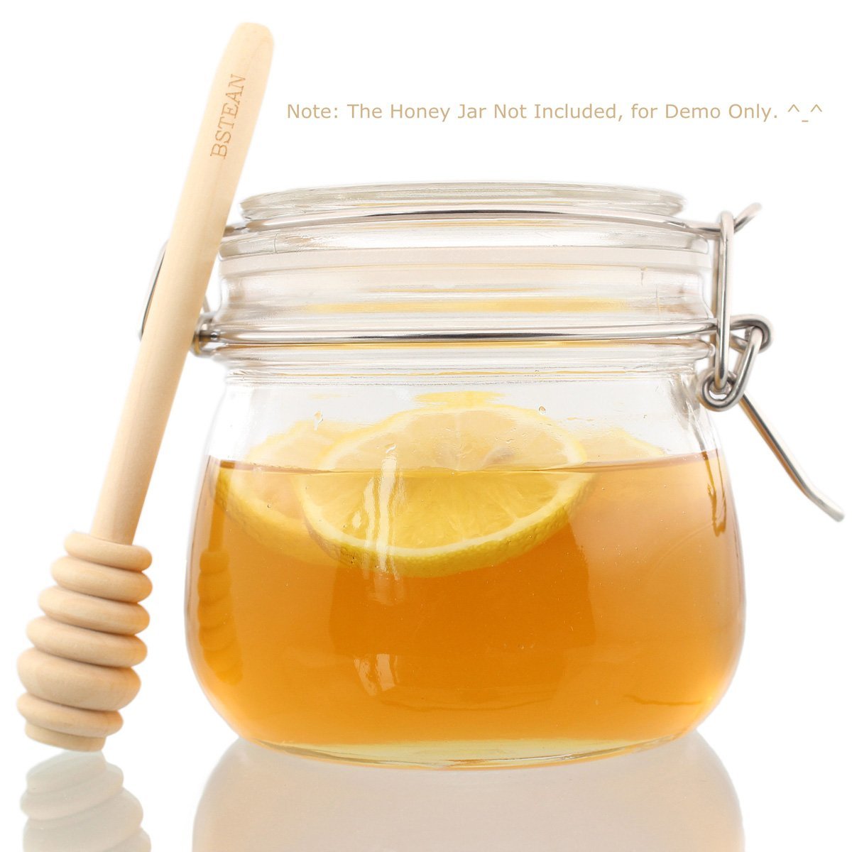 14 Pack Mini Honey Dipper 3.2 Inch Wood Sticks with Cute Smile Face