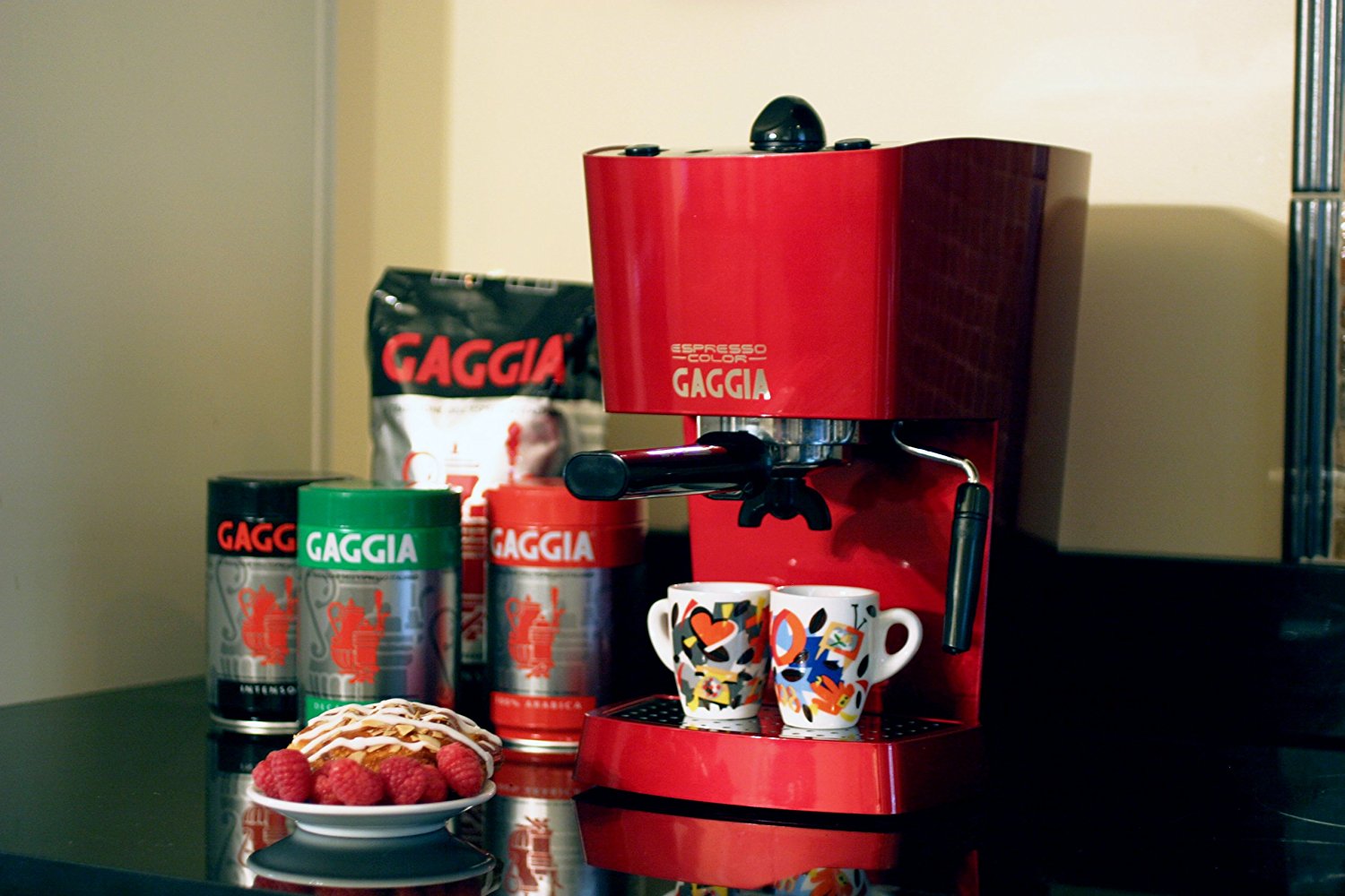 Gaggia 102534 EspressoColor SemiAutomatic Espresso Machine, Red N3