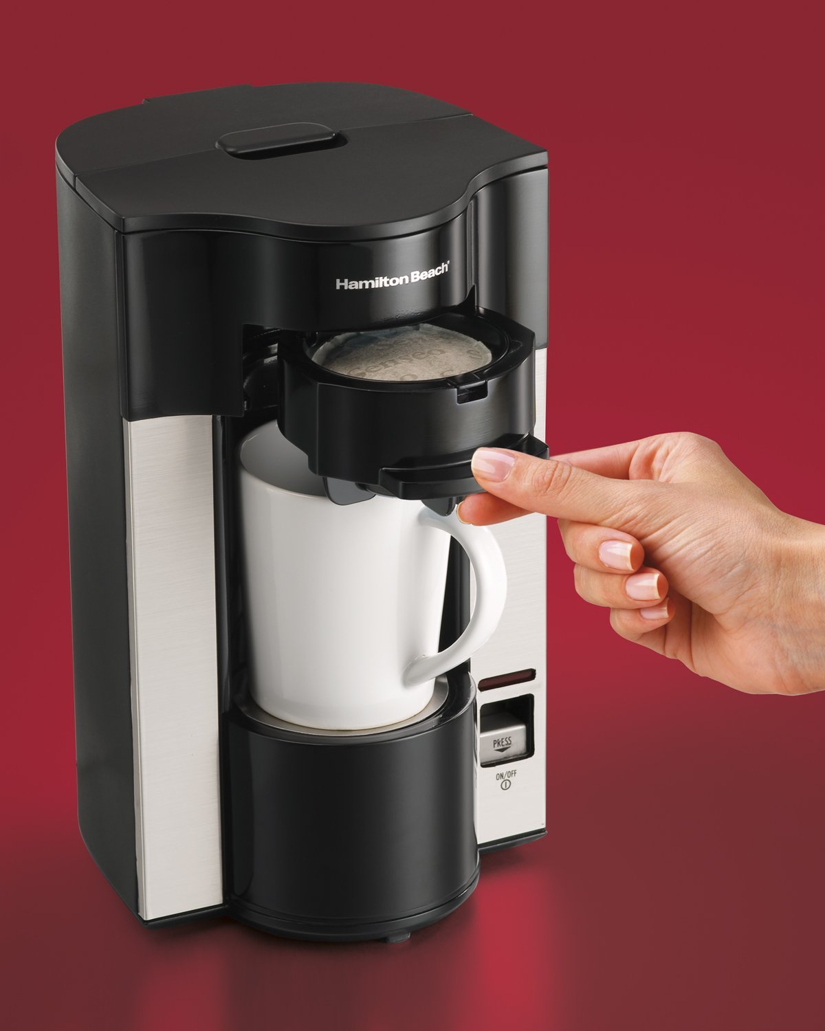 Hamilton Beach Stay or Go Personal Cup Pod Coffee Maker 49990Z N3 free