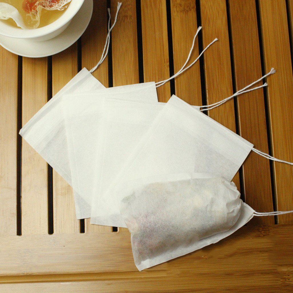 MING Disposable Drawstring Paper Empty Tea Filter Bags Tea Infuser Bags