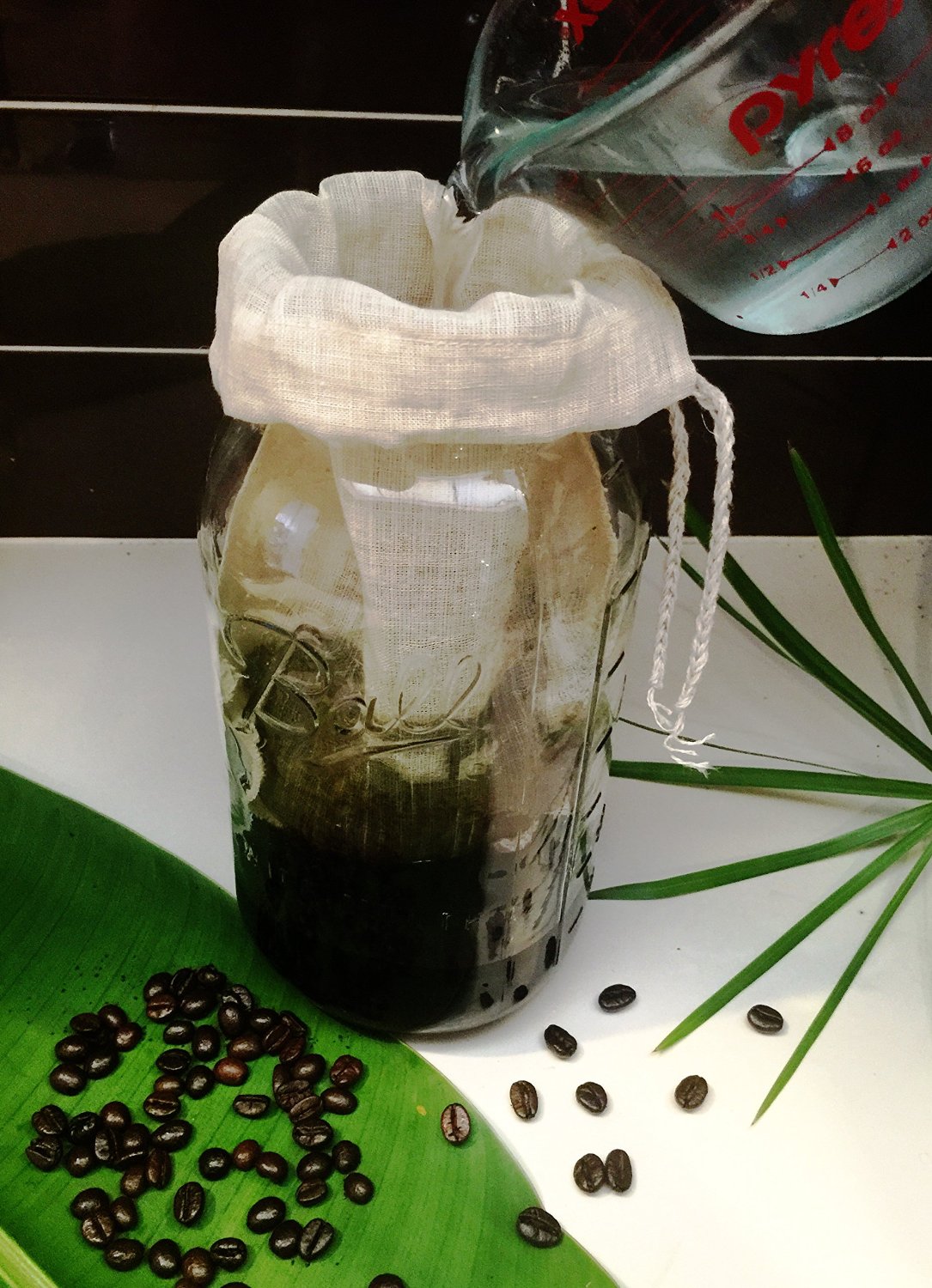 Reusable Cold Brew Coffee Filter by P&F(2 Pack) FULL TASTE NO