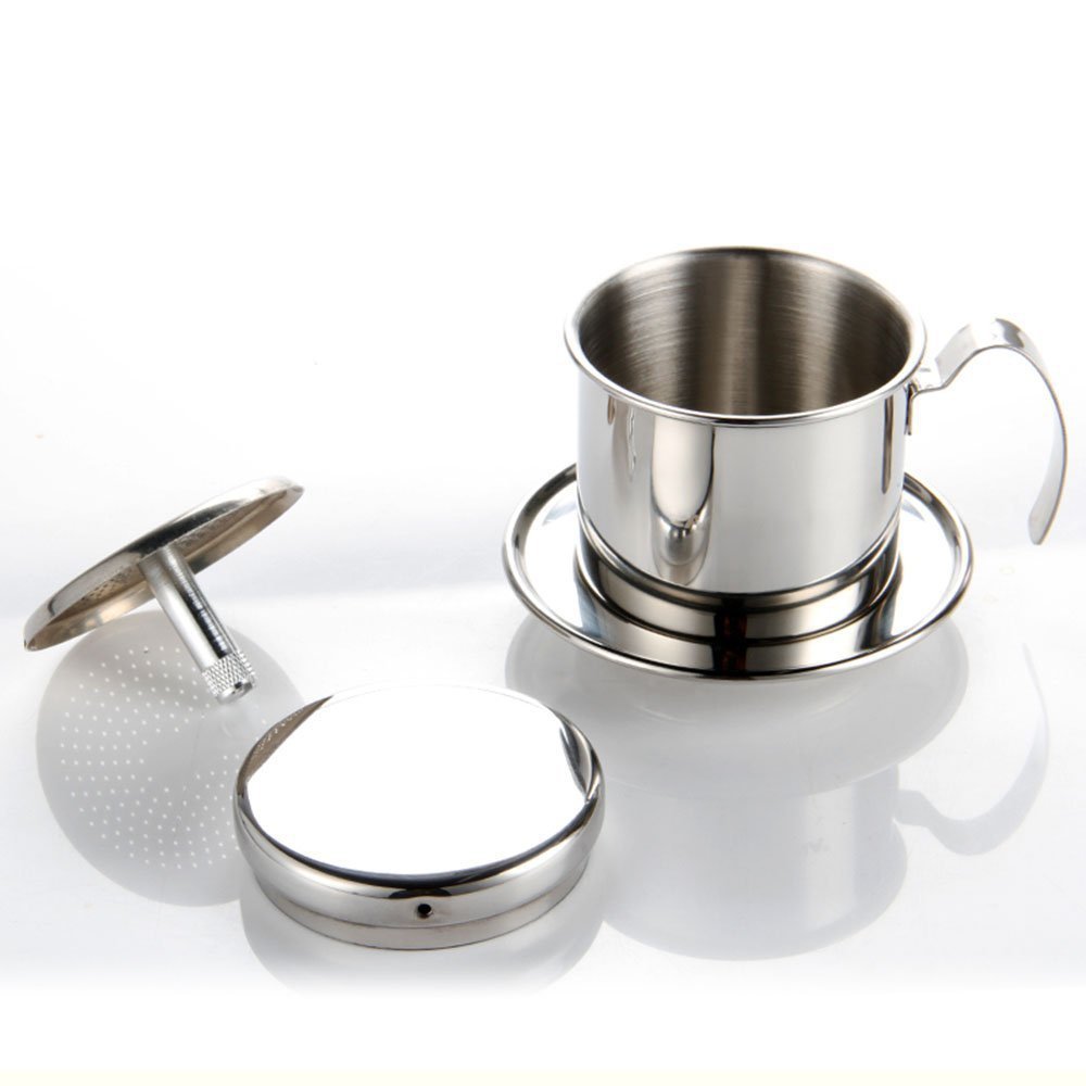 Kteam Coffee Maker Pot, Stainless Steel Vietnamese Coffee Drip Filter