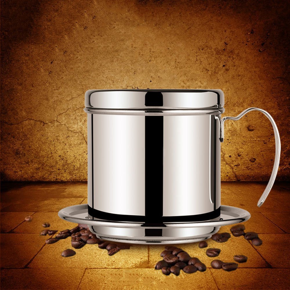 Kteam Coffee Maker Pot, Stainless Steel Vietnamese Coffee Drip Filter