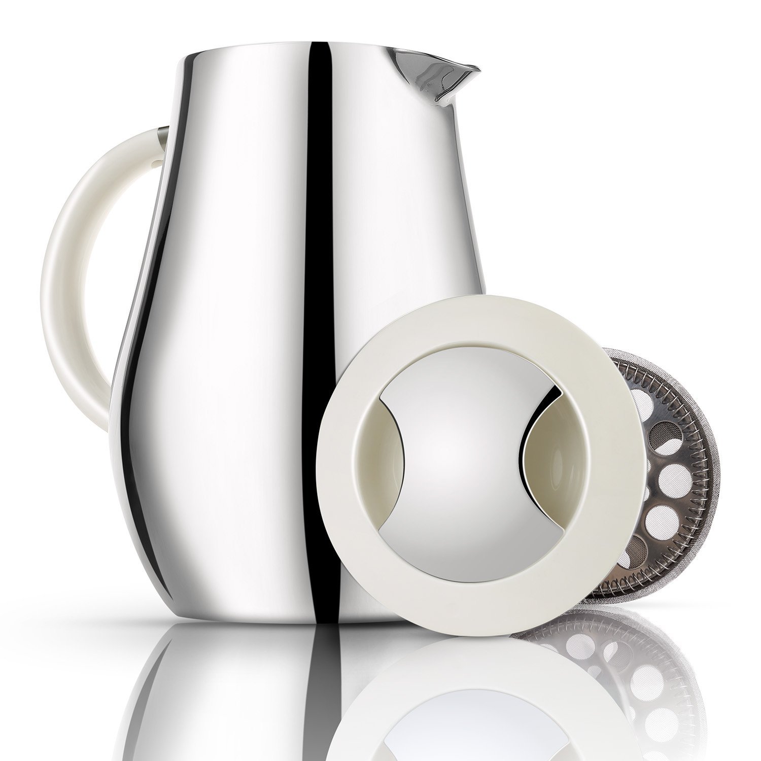 Miusco Stainless Steel Insulated Double Wall French Press Coffee Tea