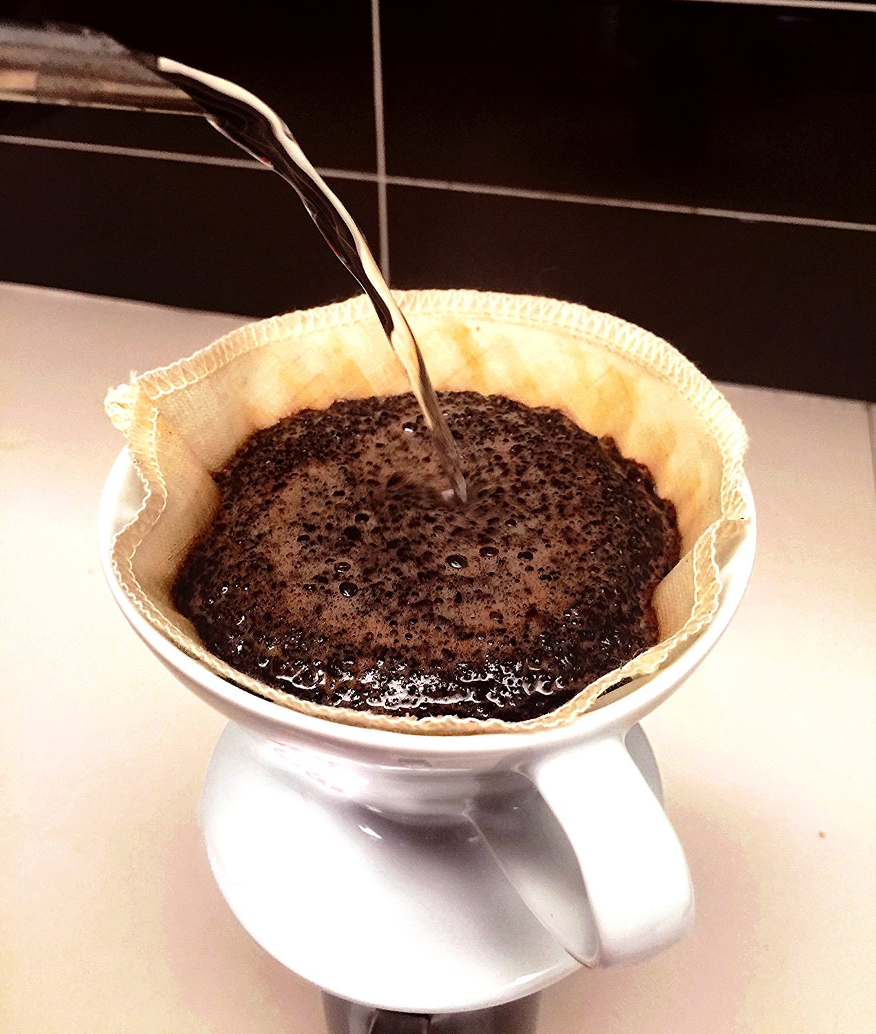 P&F(3 pack)Natural Reusable Coffee Filters 02, Hario V60 02 Style, No Harmful Chemical, All