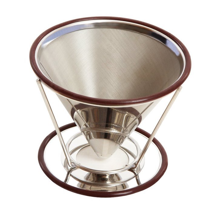 Premium Coffee Cone Dripper By KB Goodlife Stainless Steel Reusable