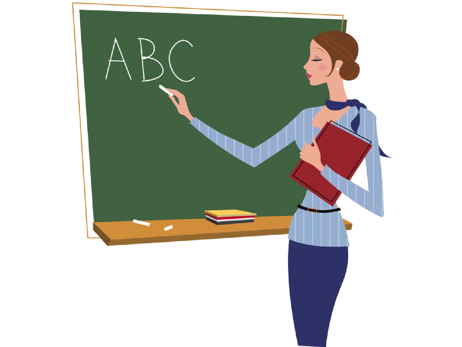 Teacher as a graphic illustration free image download