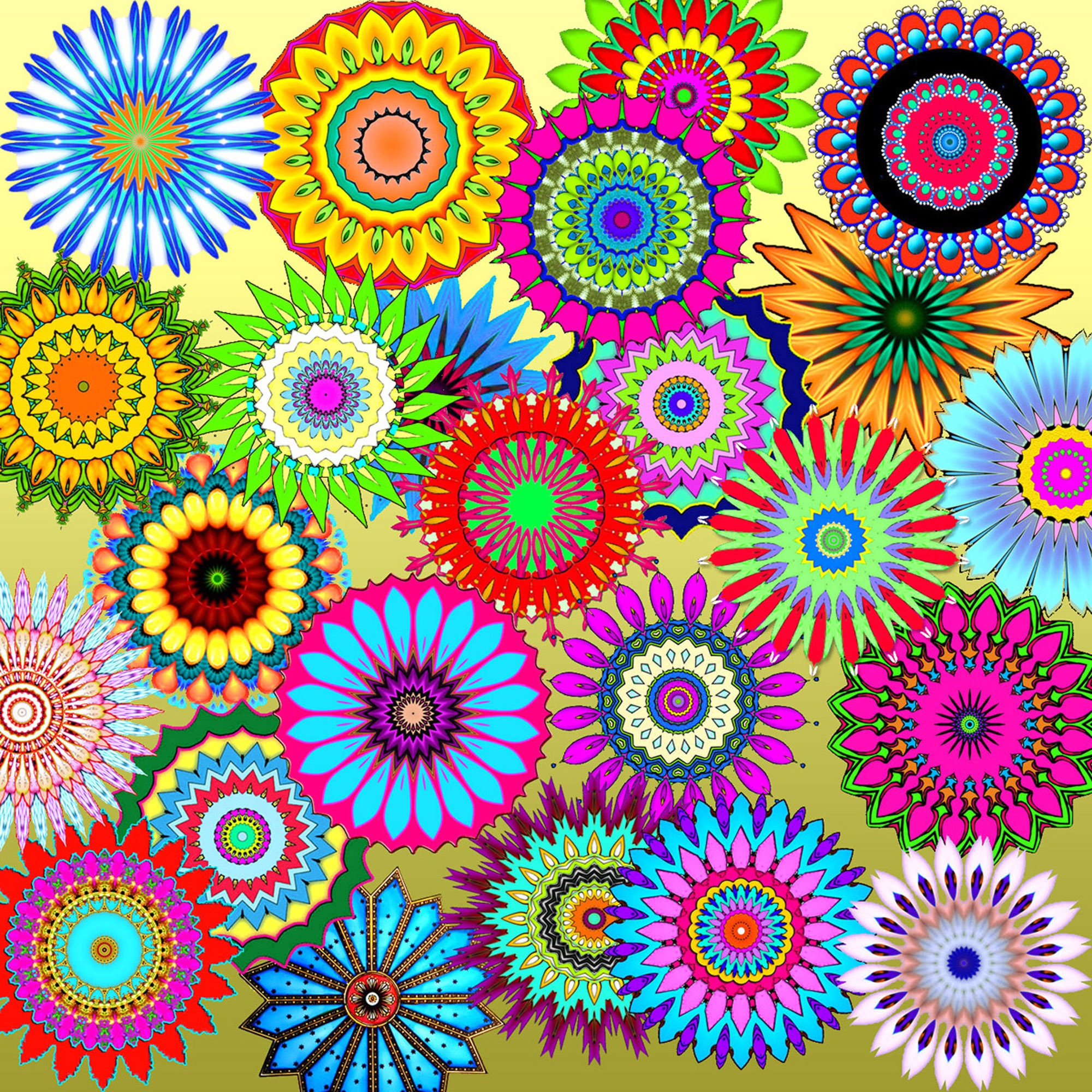 Patterns kaleidoscopes colorful free image download
