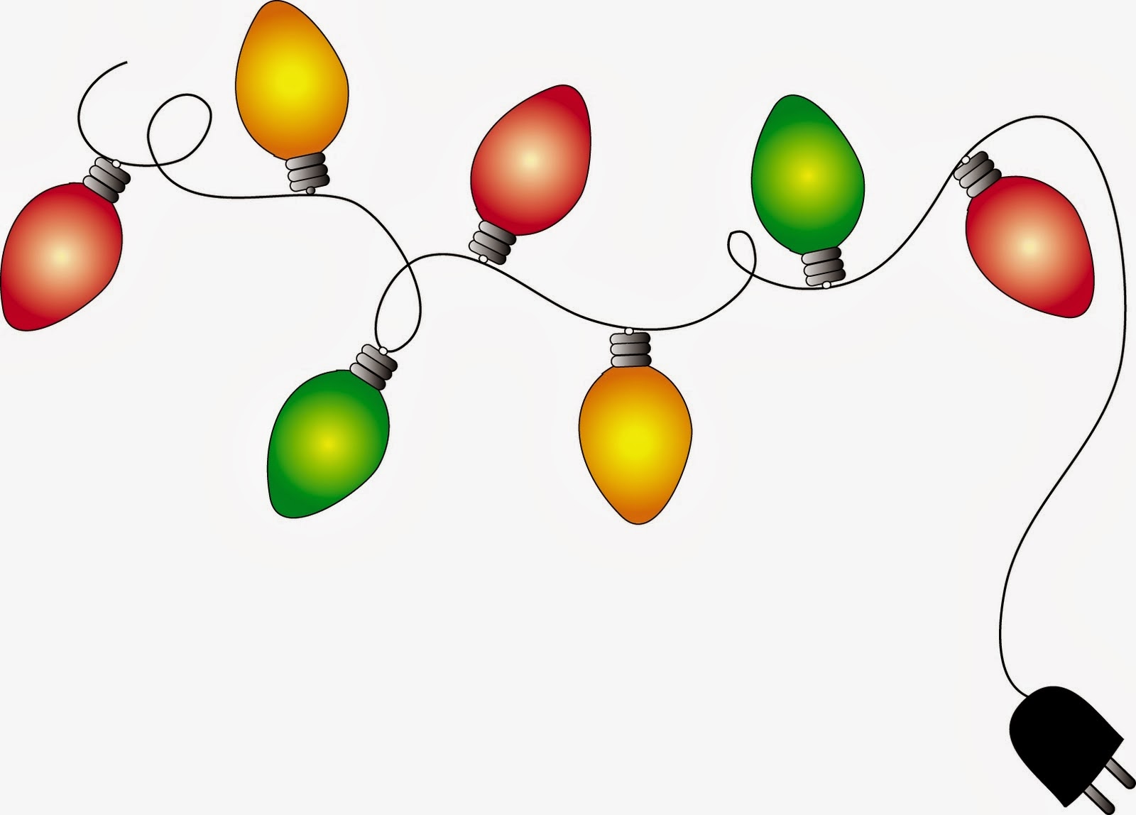Christmas Light Border drawing free image download