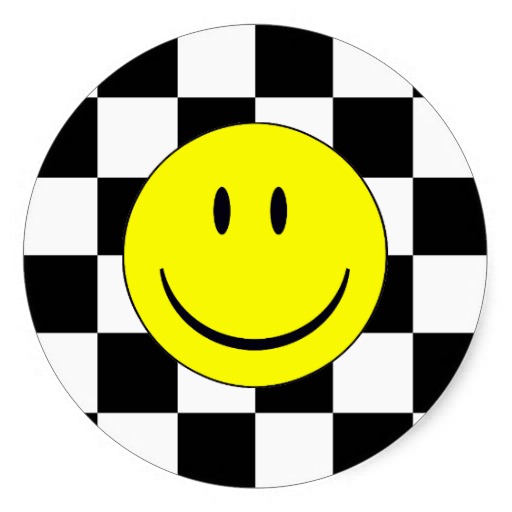 Black And White Smiley Face Stickers free image download