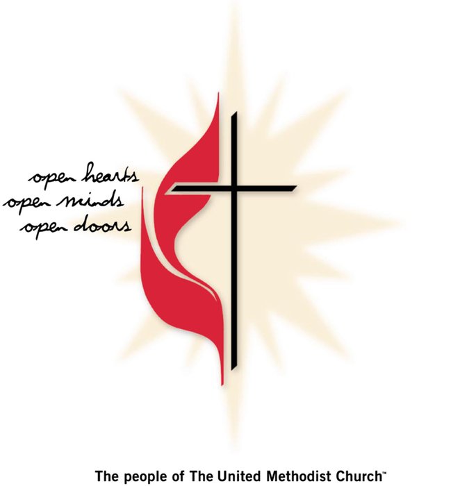 Cross And Flame, symbol of United Methodist Church free image download