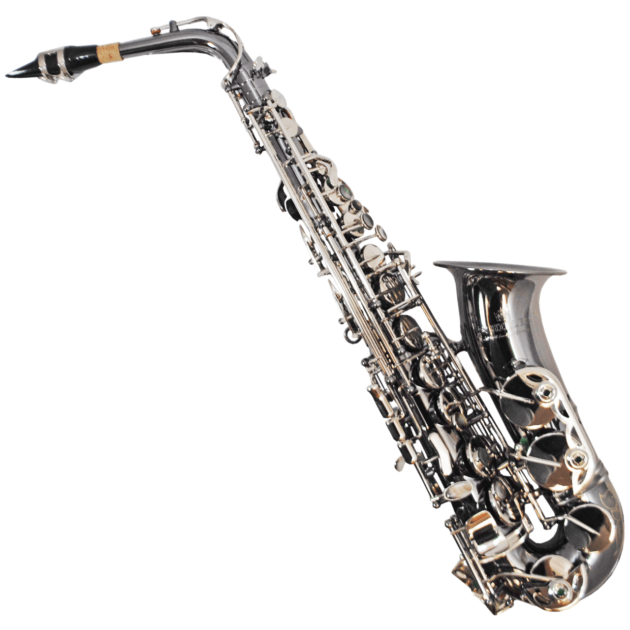 Silver Alto Saxophone free image download