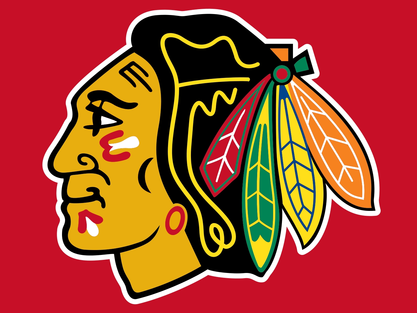 Chicago Blackhawks Logo drawing free image download