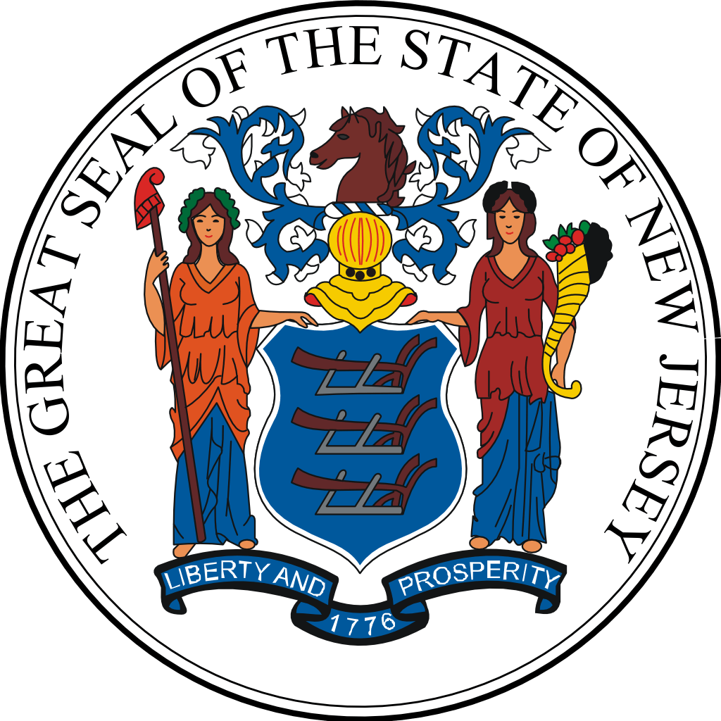 New Jersey State Seal, drawing free image download