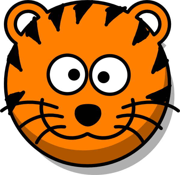 Cartoon Tiger Head Clip Art free image download