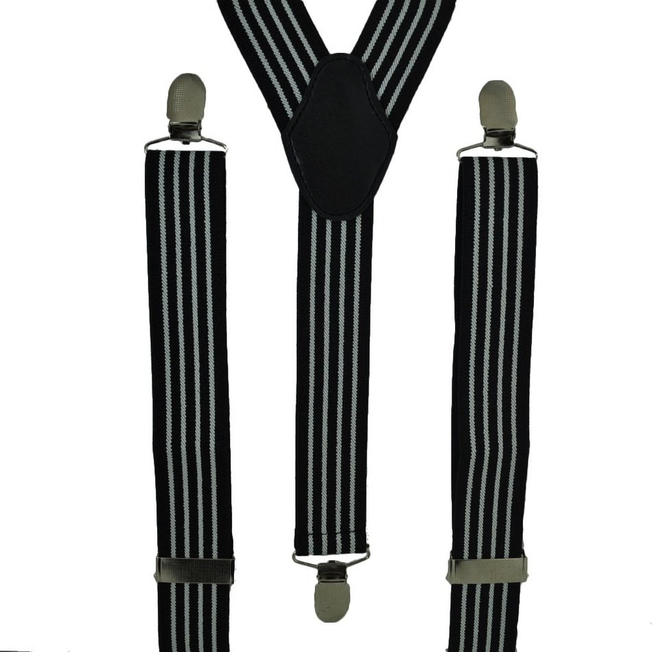 Striped men's suspenders free image download