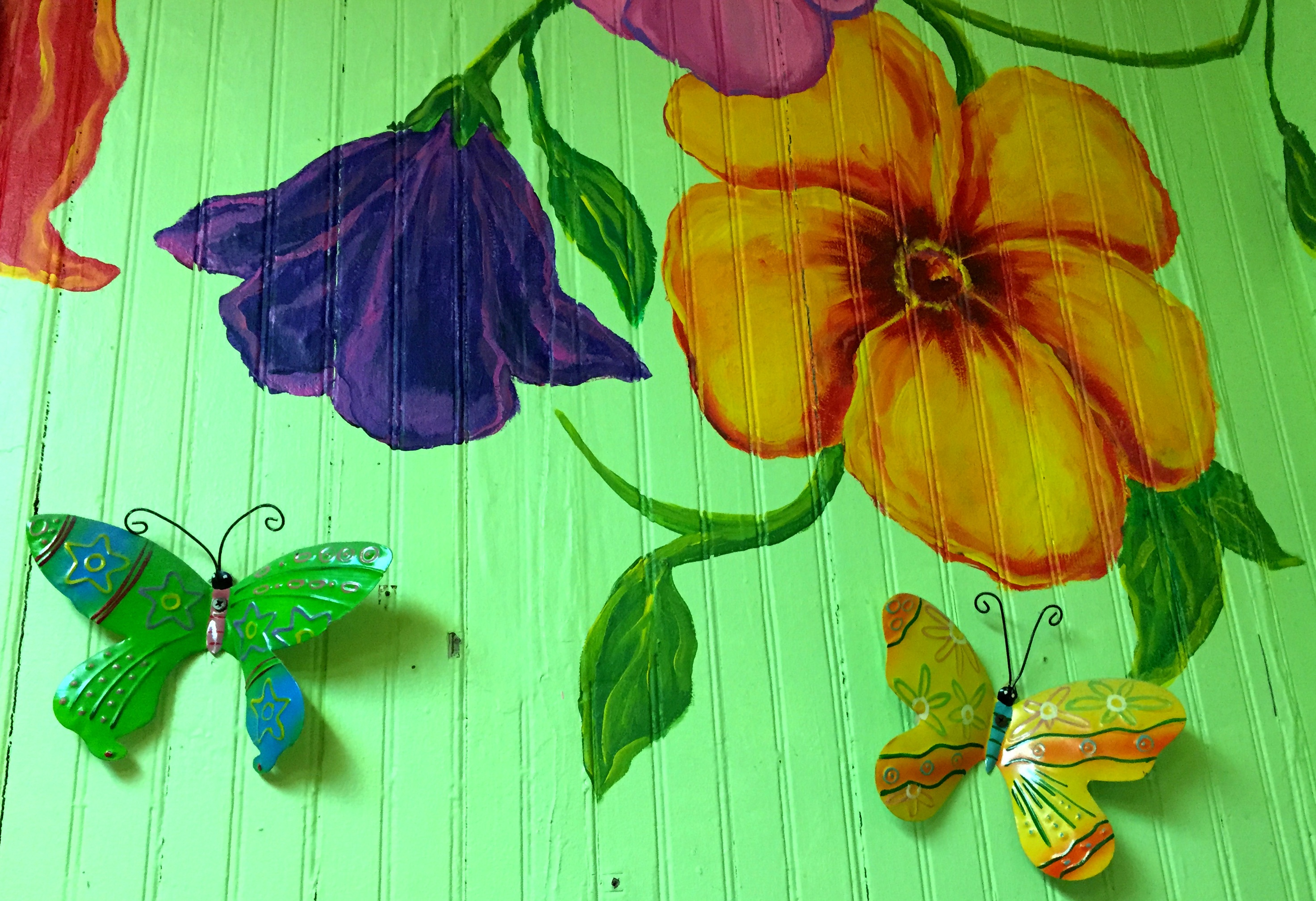 Wall art mural flower colorful free image download