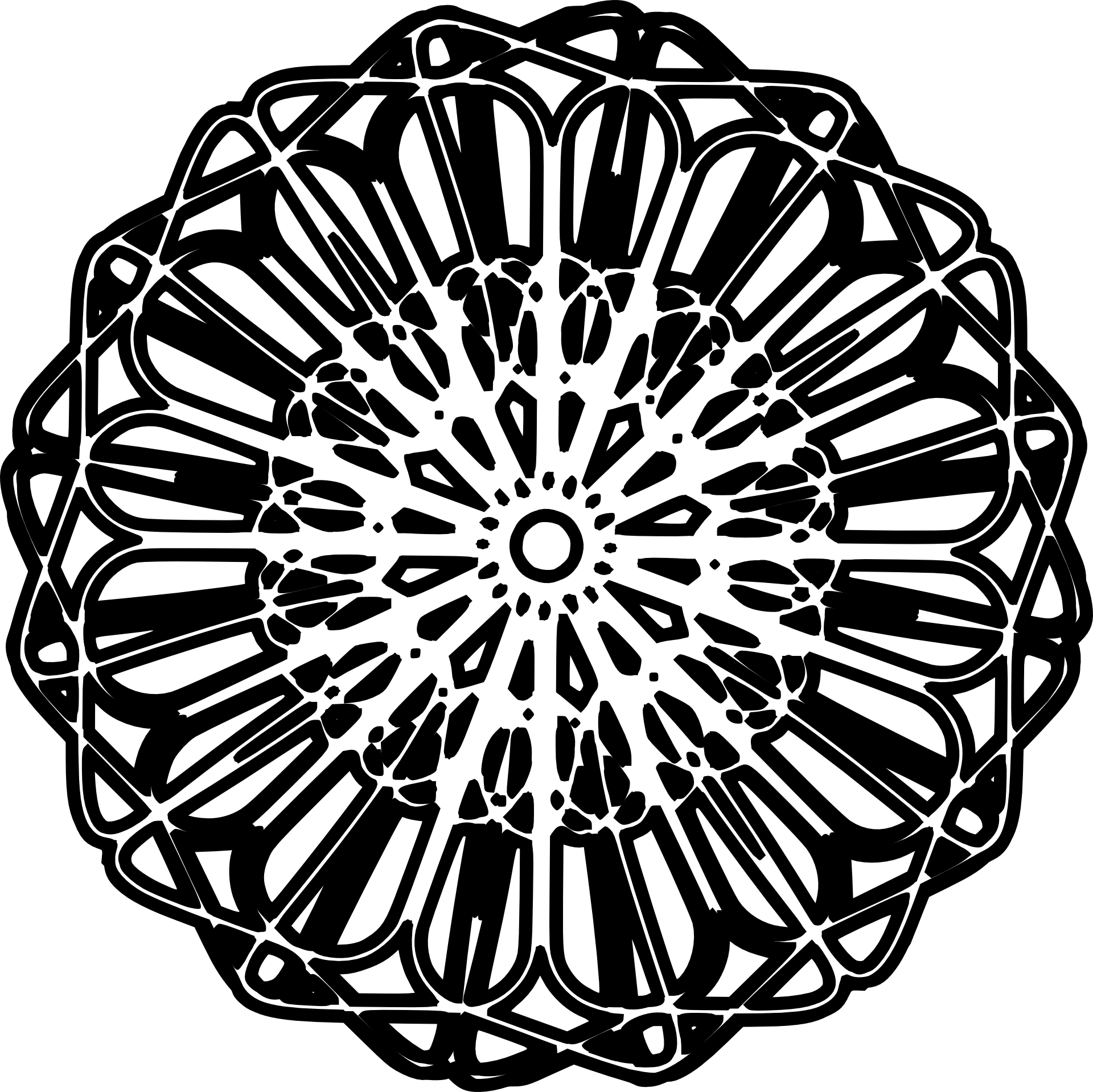 Decorative ornament black white free image download