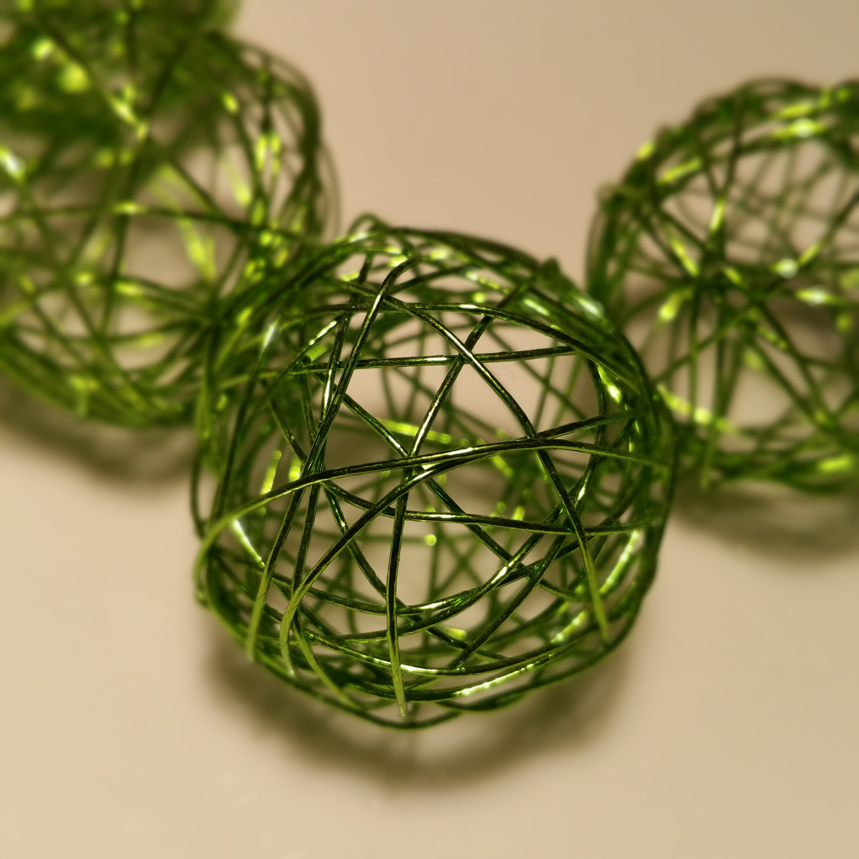 Green decorative balls free image download