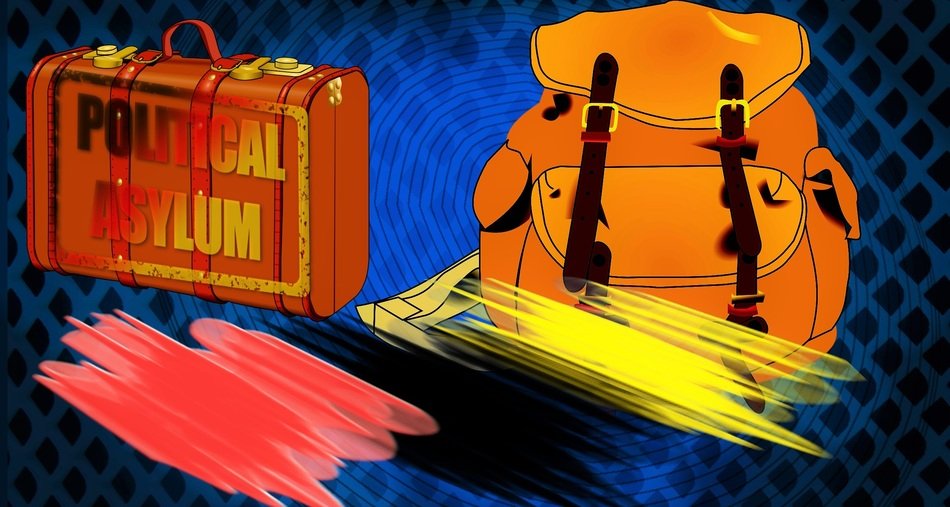 Luggage backpack background asylum free image download