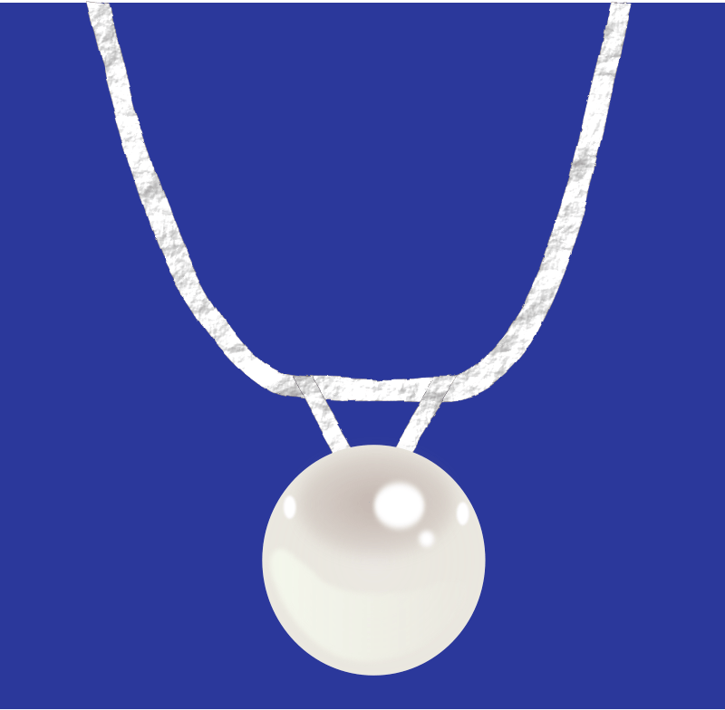 Single Pearl Necklace drawing free image download