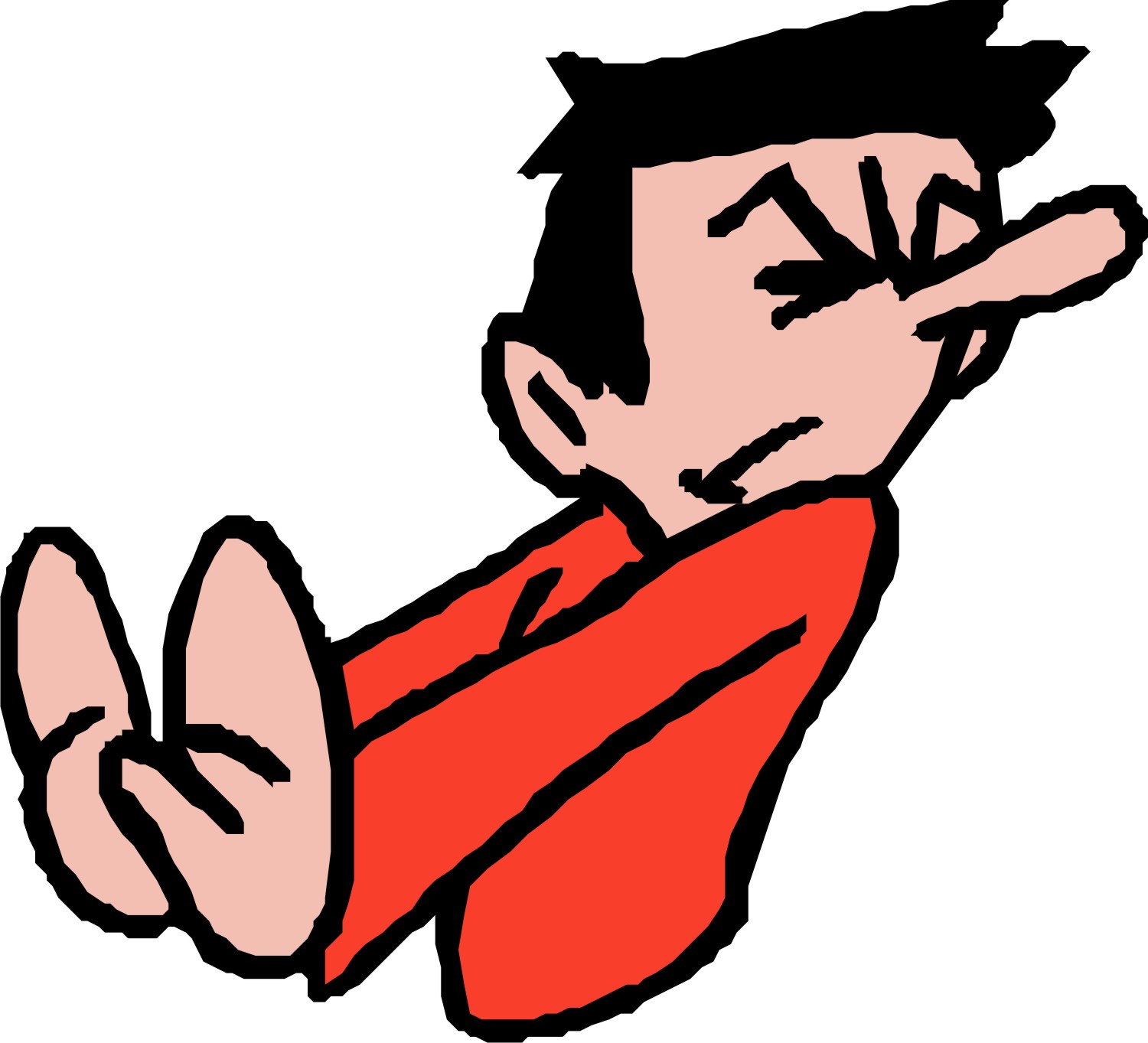 Cartoon character refuses something free image download