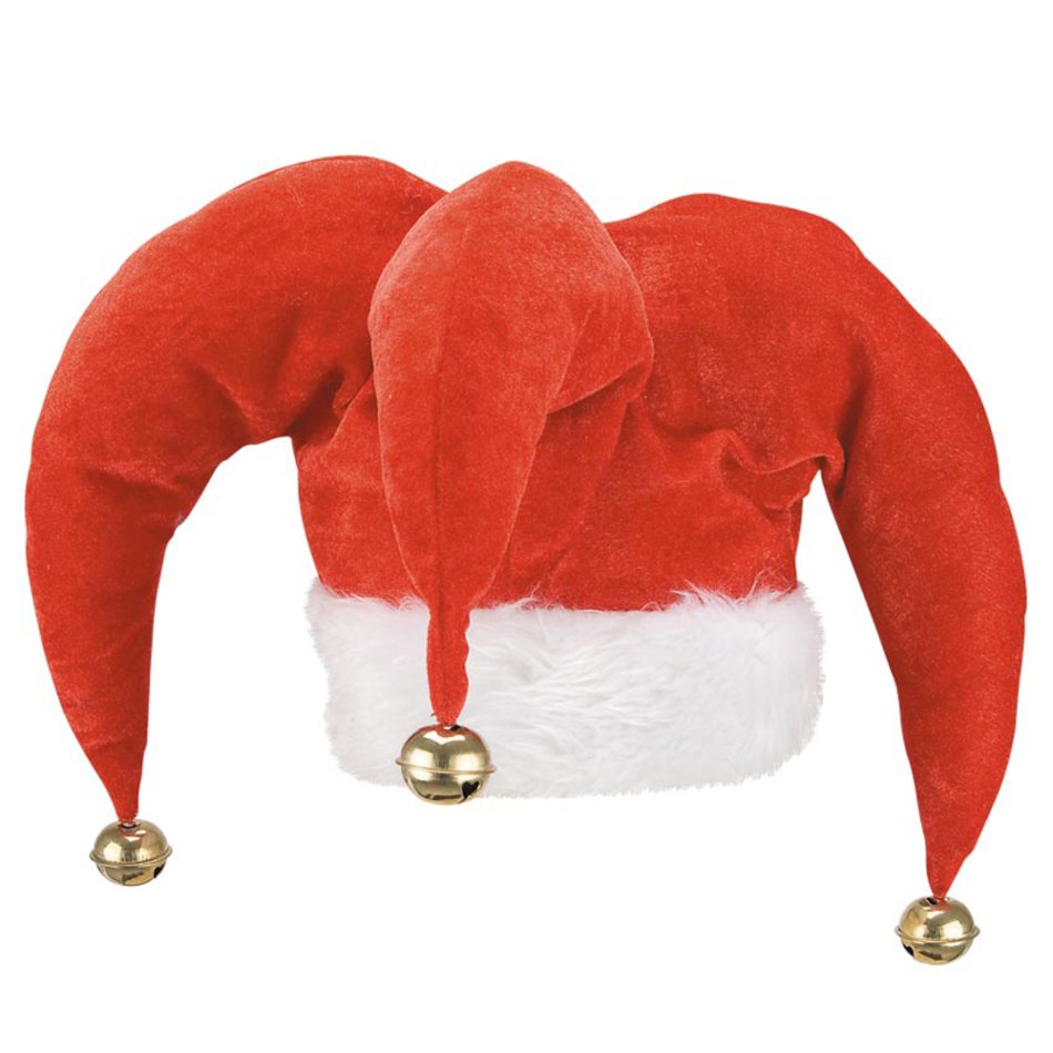 Red jester hat with bells free image download