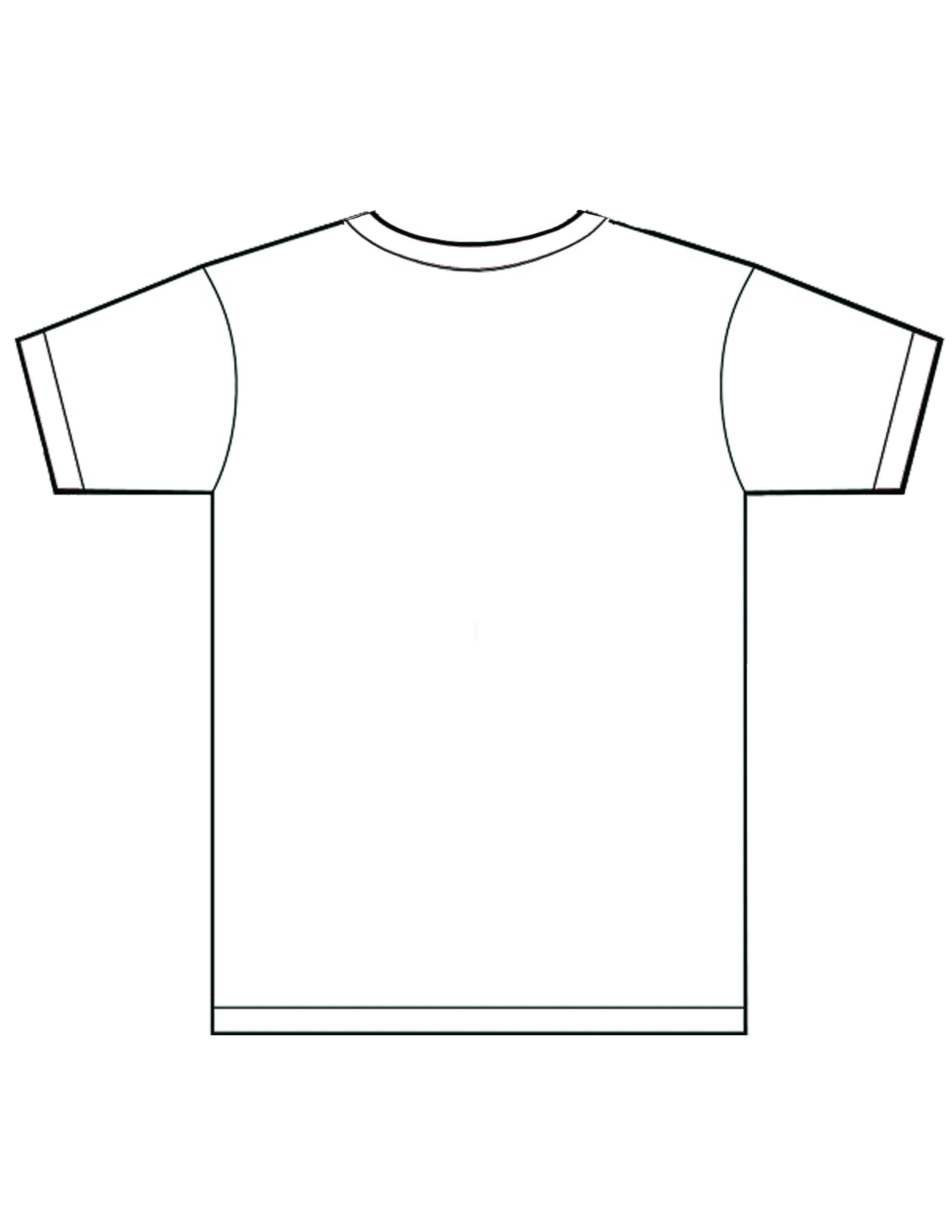 Blank TShirt drawing free image download