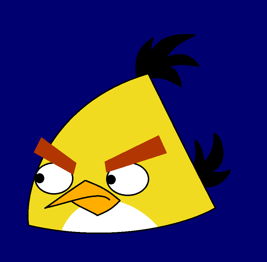Clip art of yellow angry Bird free image download