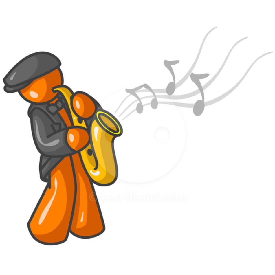 Man Playing Saxophone Clip Art free image download
