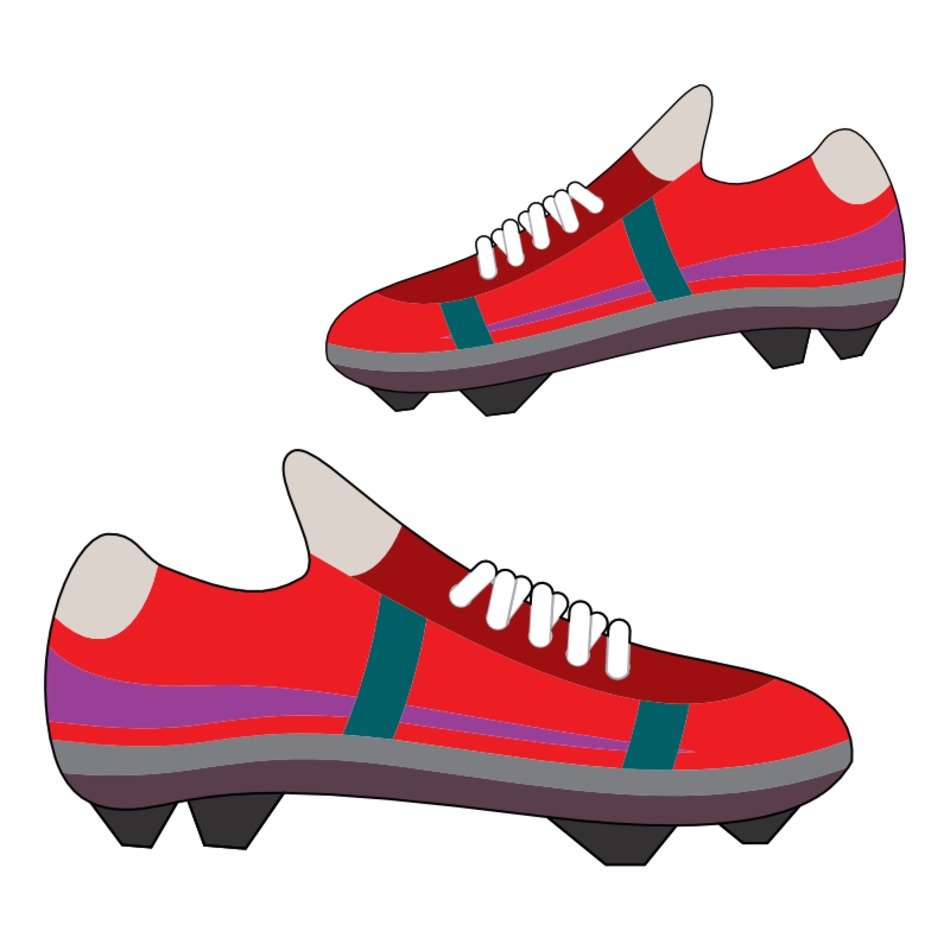 Football Shoes drawing free image download