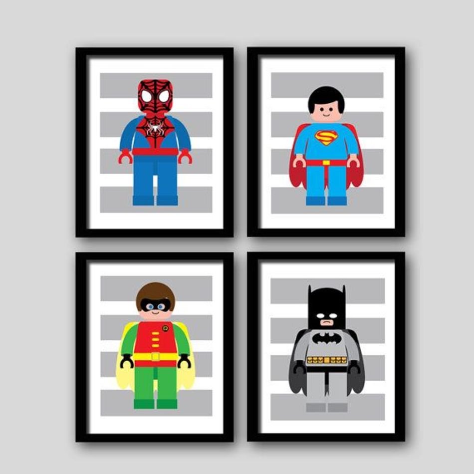 Superhero Wall Art free image download