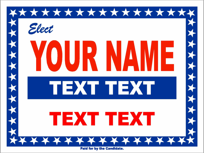 Campaign Signs Templates free image download