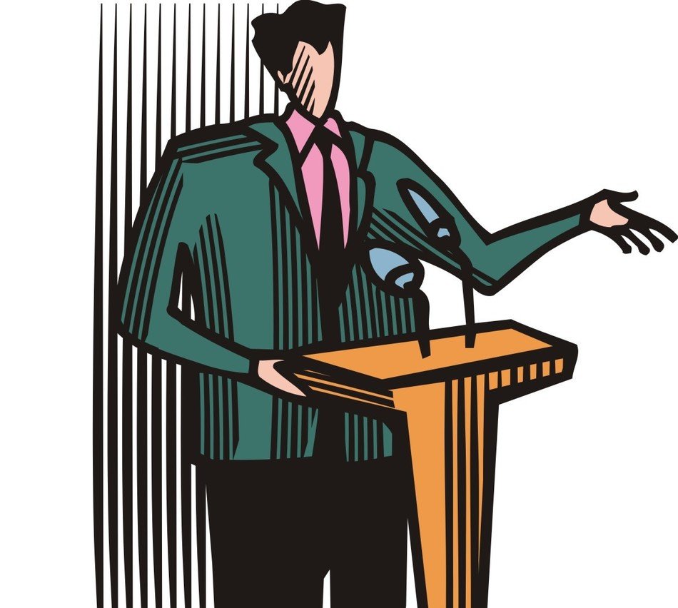 Speaker At Podium clipart free image download
