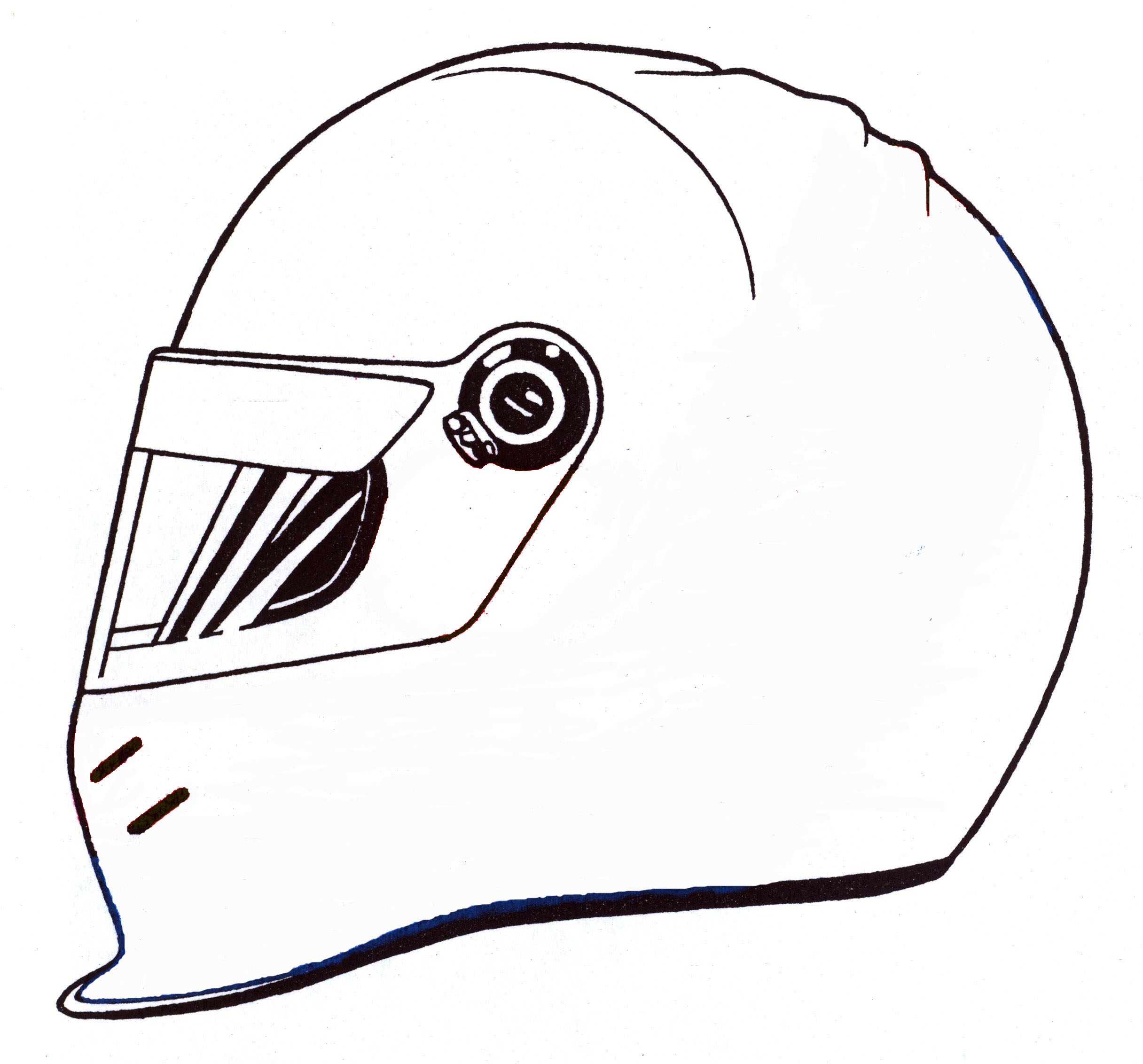 Race Car Helmet Coloring Page drawing free image download