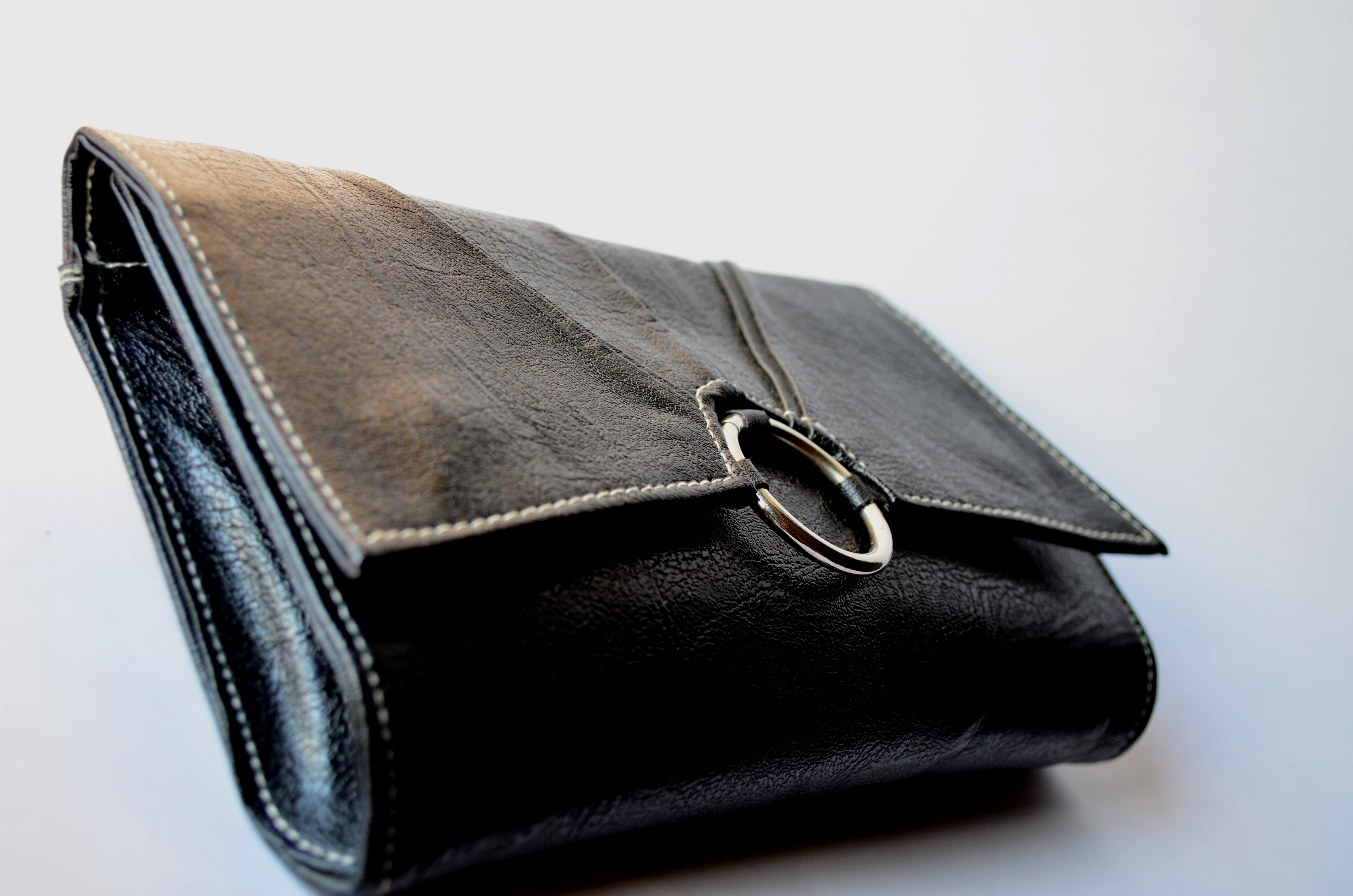 Black leather purse free image download