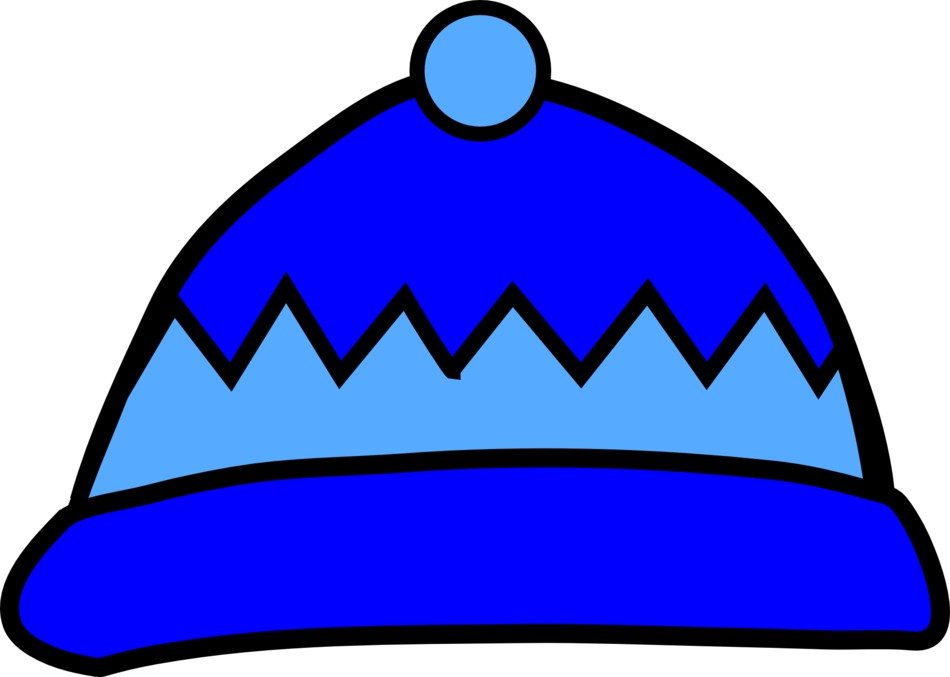 Blue winter hat free image download
