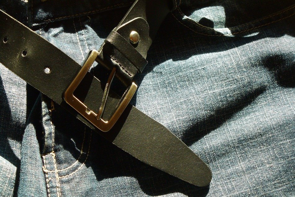 Leather belt and jeans free image download