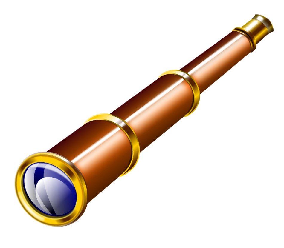 Vintage Spyglass, drawing free image download