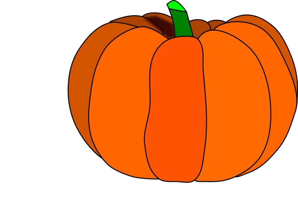 Pumpkin Vines Clip Art drawing free image download