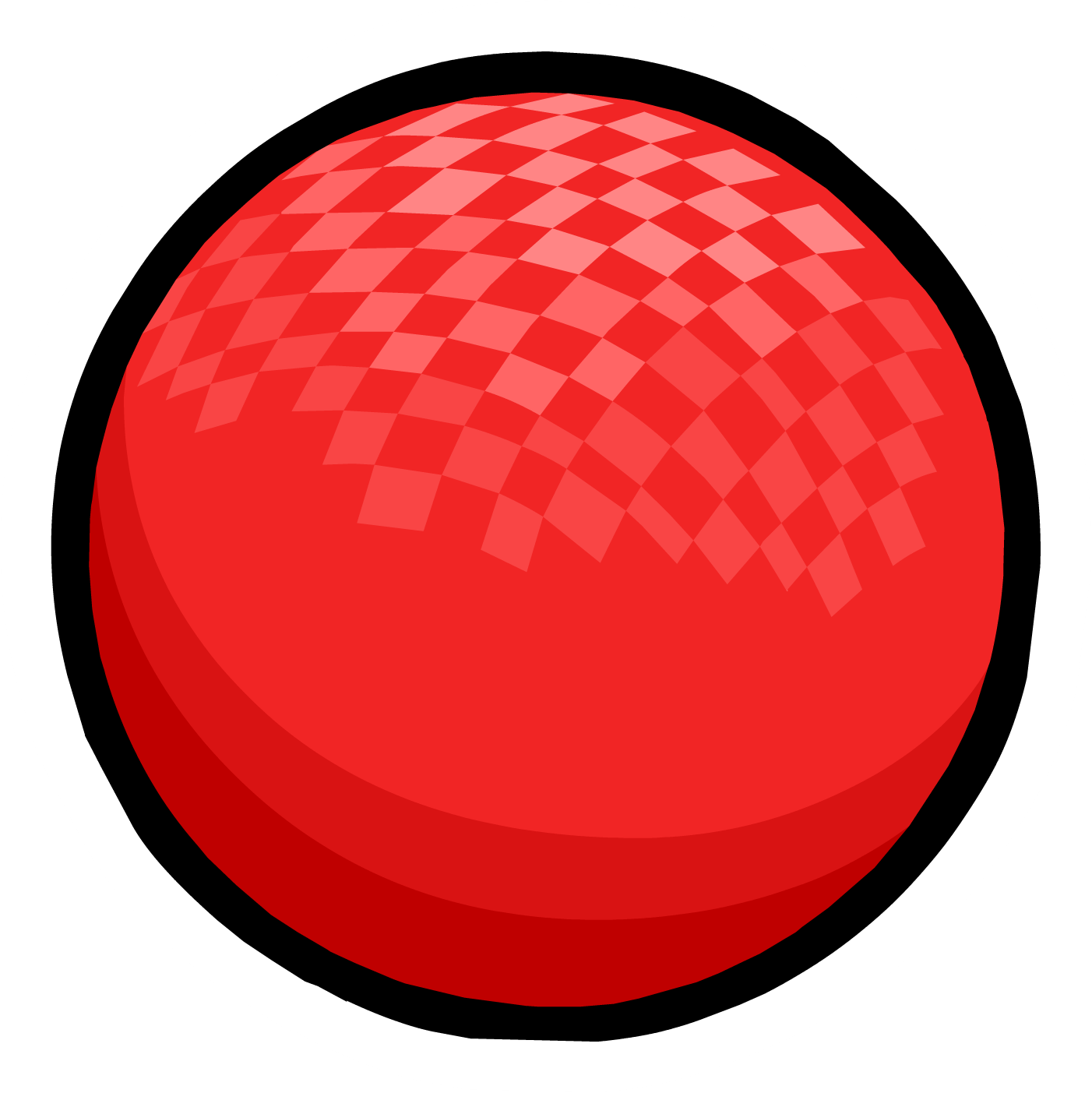 Red Dodgeball ball, drawing free image download