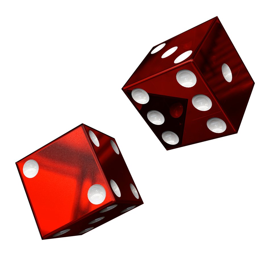 Red Rolling Dice drawing free image download