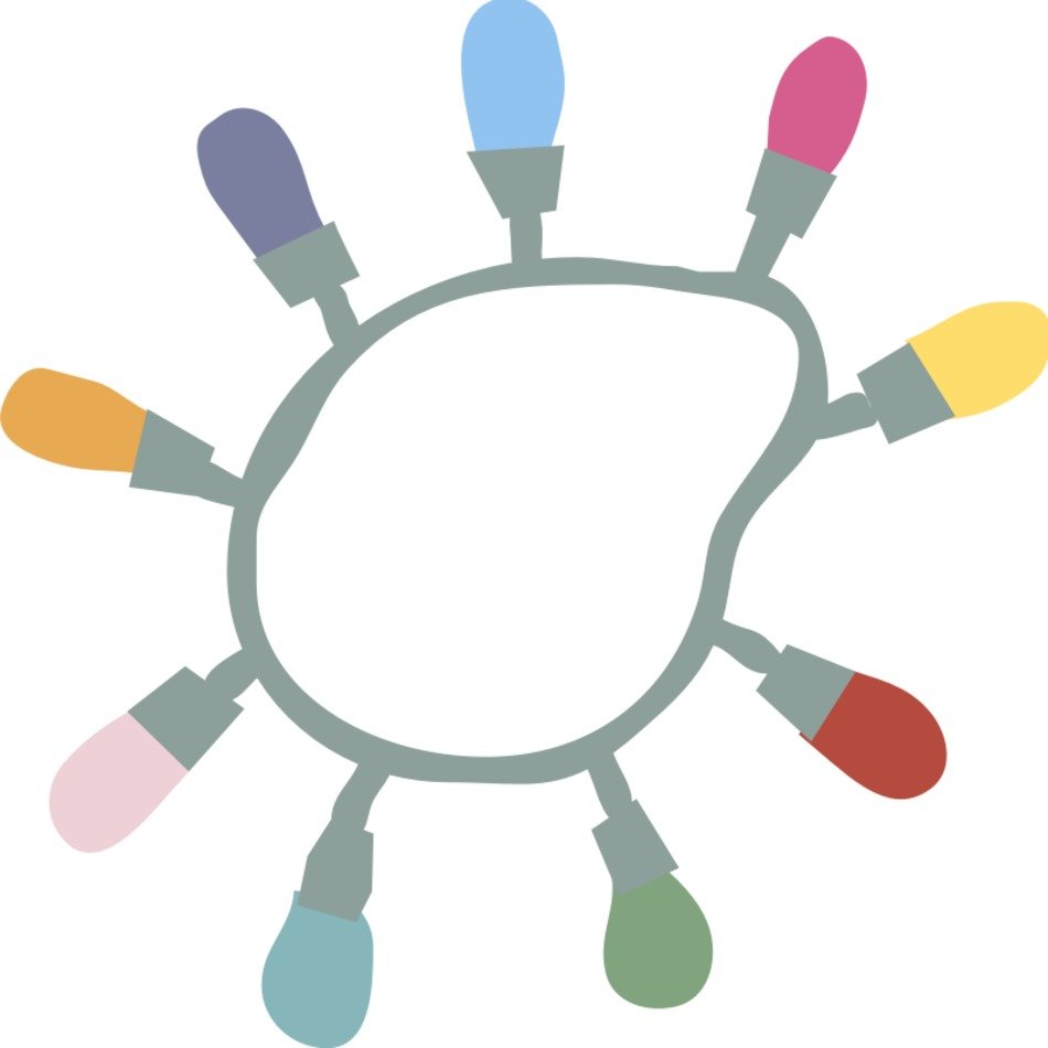 String Of Christmas Lights drawing free image download