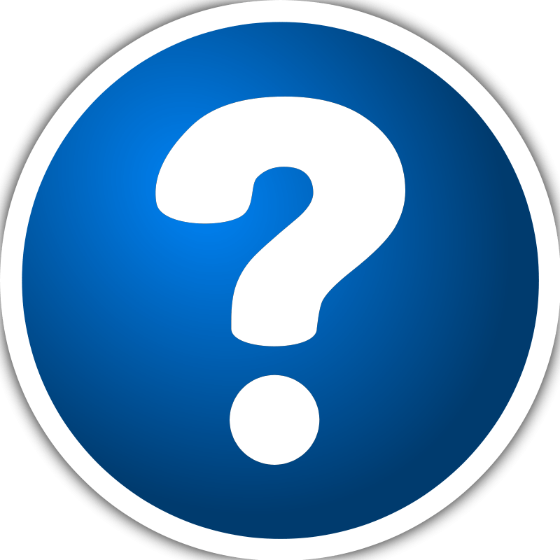 Blue Question Mark sign drawing free image download