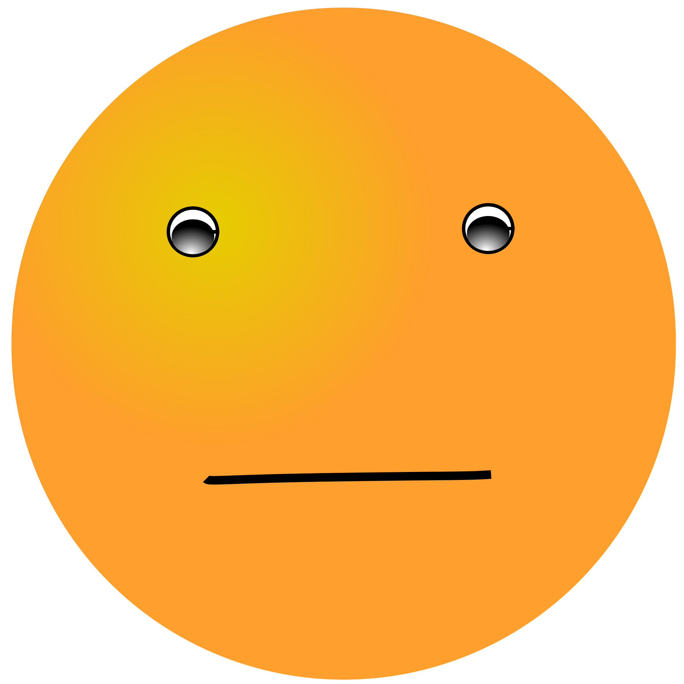 Nice Smiley Face orange drawing free image download