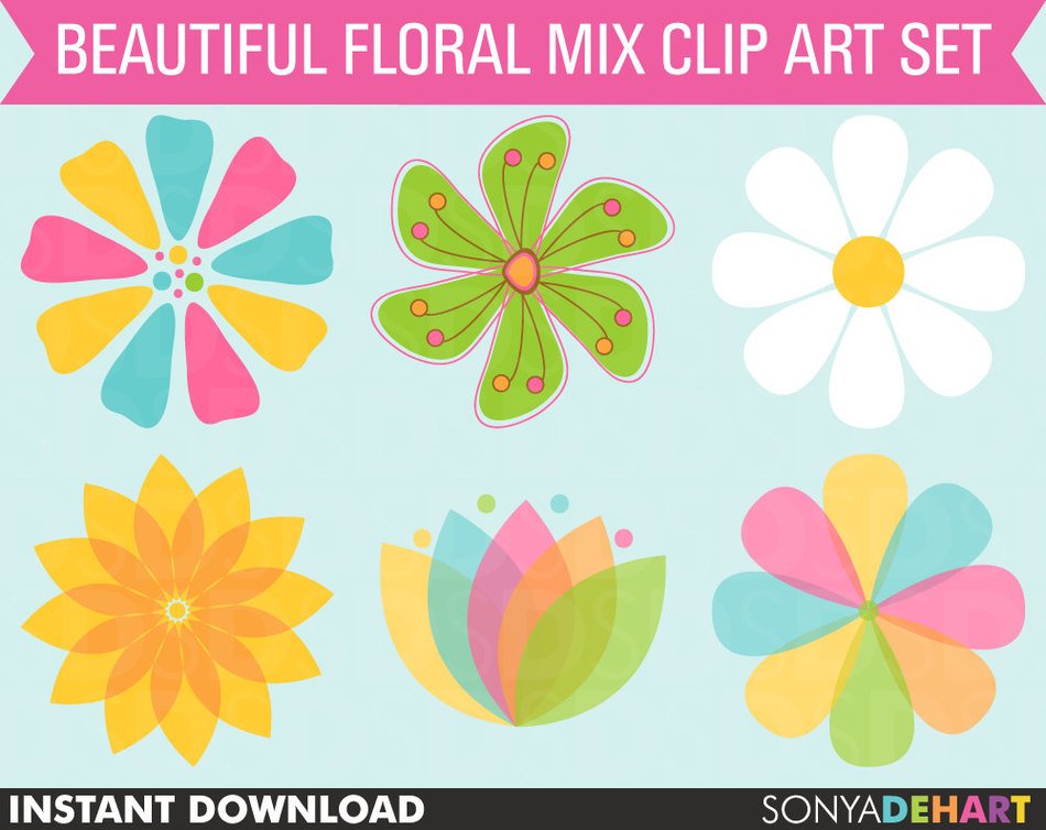 Daisy Flower Clip Art Free N6 free image download