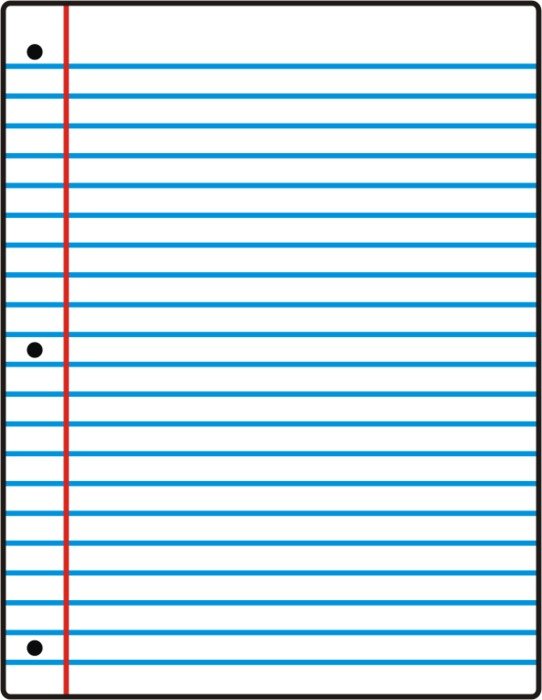 Loose Leaf Paper Clip Art free image download