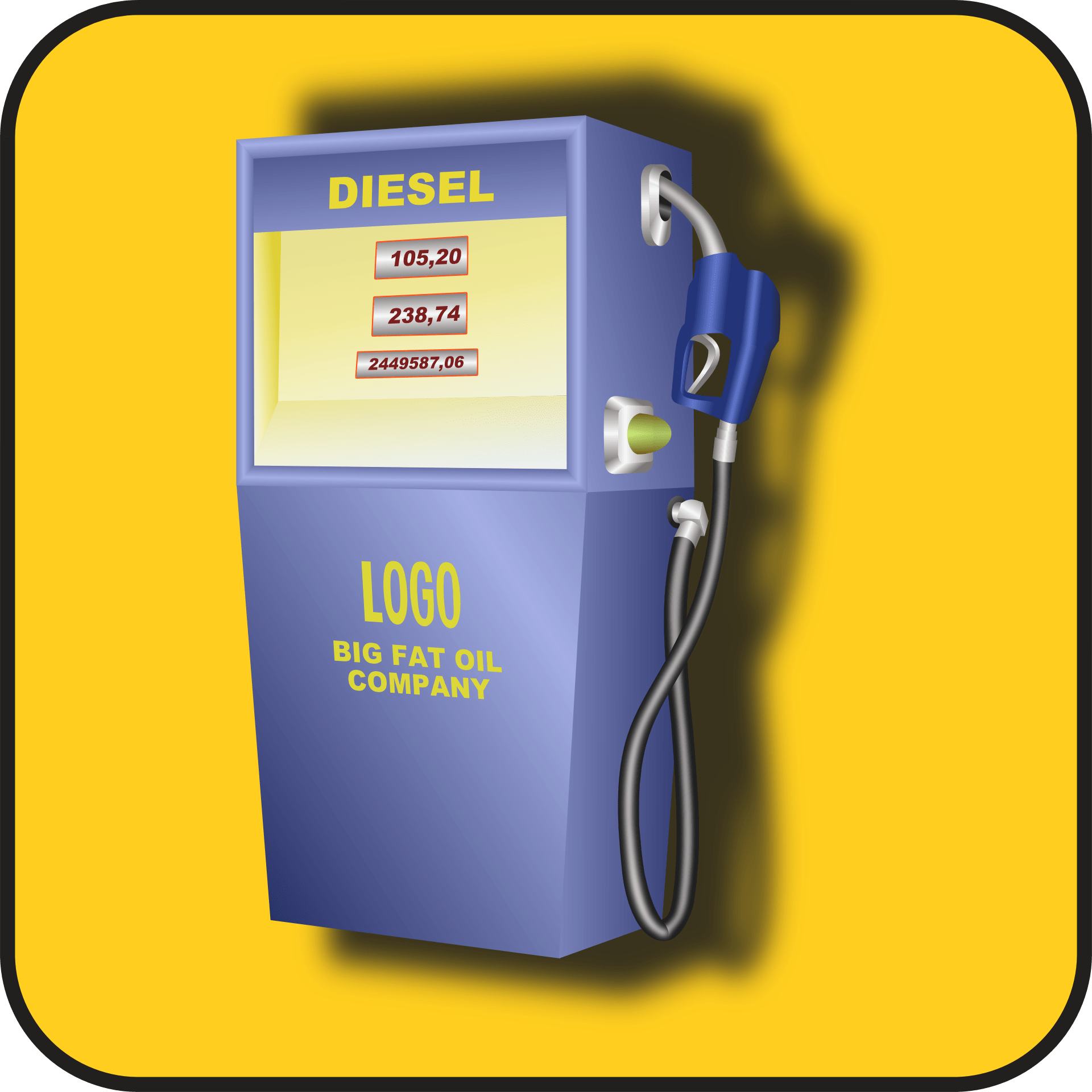 Painted retro gas station free image download