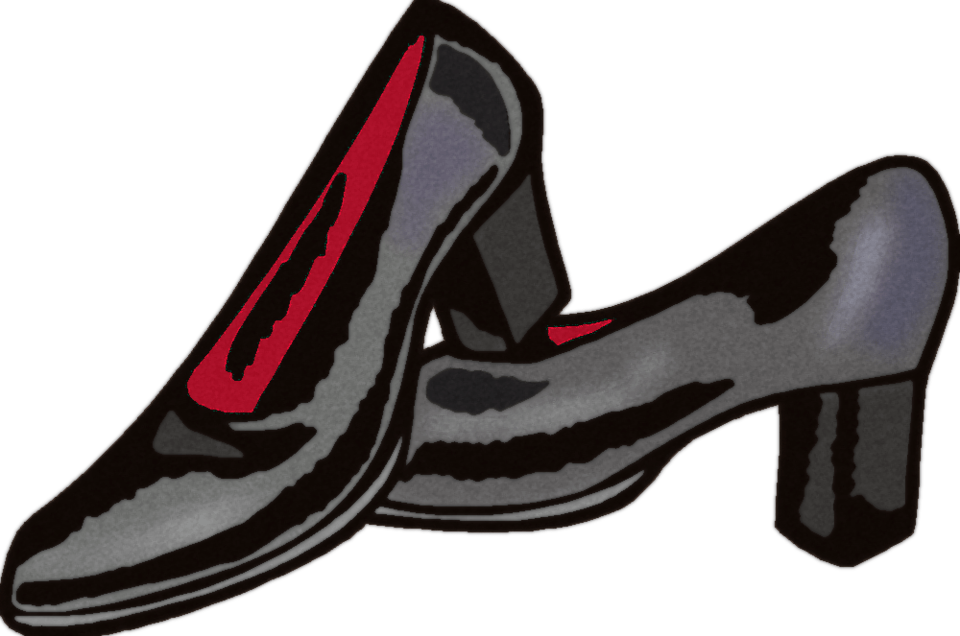 Leather shoes drawing free image download